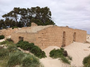 Old Telegraph Station slowly disappearing under the sand dunes.