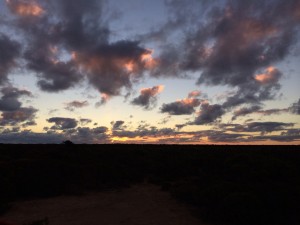 Sunset at the rest area, Nullarbor plain
