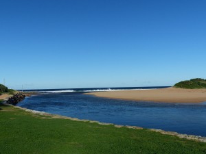 North Narrabeen, the beach behind the camp site.